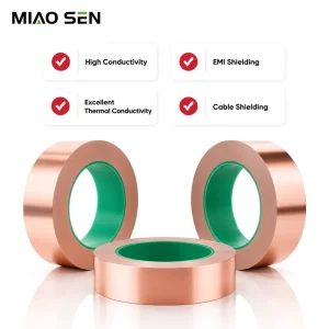 Heat-Resistant Double Copper Foil Tape 0.05mm for Electronic Industry Masking