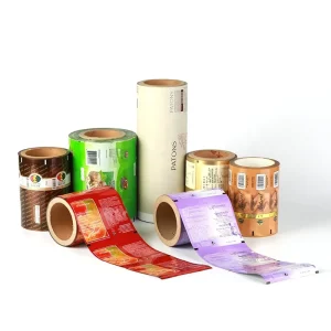 Heat-Sealable Aluminum Foil Laminated Candy Snack Food Packaging Film Rollstock for Automatic Machine