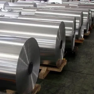 Heavy Duty 100 Meter Silver Aluminum Industrial Foil Custom Width