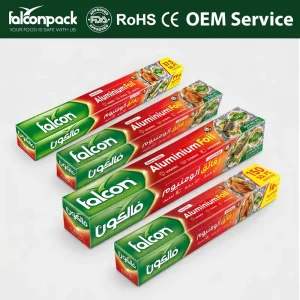 Heavy Duty Aluminum Foil Jumbo Roll 8011 FDA Certified Alloy 250°C Heat Resistant Food Grade Catering Foil for Baking and Wrapping