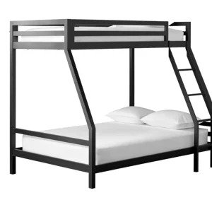 Heavy Duty Loft Bed with Stairs Modern Metal Bunk Bed for Home Office School for Living Room Hotel Kids’ Room