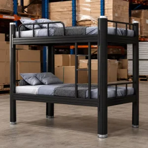 Heavy Duty Metal Bunk Bed for School Dormitory and Staff Housing with Stable Frame Space Saving Design and Easy Assembly