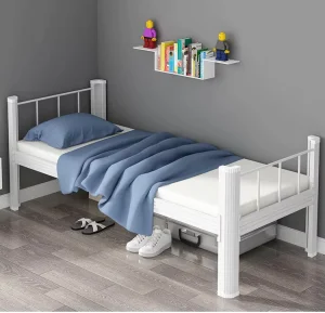 Heavy Duty Metal Single Bed Frame Minimalist Black Bedroom Furniture No Box Spring Needed Mattress Foundation