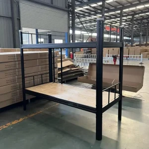 Heavy Duty School Student Dorm Steel Frame Metal Iron Bunk Beds Bunk Frame Bunk Bed with Double Bed for Adults