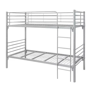 Heavy Duty Twin Double Decker Metal Frame Dormitory Beds Knock Down Steel Bunk Bed Supplier for Bedroom Hotel or School