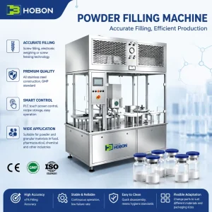 Hebo Putty Powder Bottle Carboy Mixing Body Hyaluronic Acid Filling Machine Digital Control Particle Sealing Line