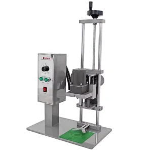 Height Adjustable DDX-450 Desktop Semi Automatic Stainless Steel 304 Food Grade Plastic Bottle Screw Capping Machine