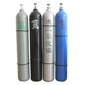 Helium Hydrogen Oxygen Nitrogen Argon Xenon Industrial Gas 10L Steel Cylinder 48kg High Capacity