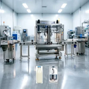 High Efficiency Commercial Grade Full Automatic for Water Soap Detergent Milk Jam Peanut Butter Bottle Liquid Filling Machine