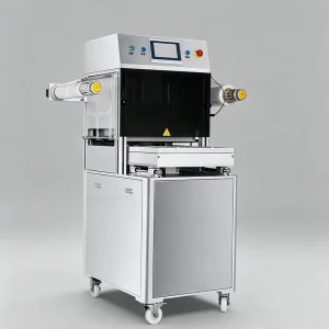 High Efficiency Modified Atmosphere Packaging Sealing Machine MAP Nitrogen Vacuum Tray Sealer 304SS Factory