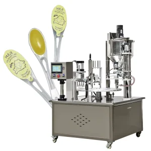 High Efficiency Rotary Honey Spoon Packaging Machine 1500pcs h Automatic Filling and Sealing System