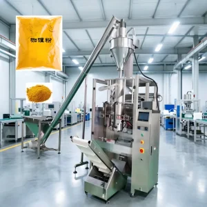 High Output Durable Steady Flow Metering for Custard Milk Coffee Soap Vertical Form Fill Seal Powder Packing Machine