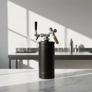 High Performance Cocktail Drums Dispenser Tap Ball Lock Keg Equipment 4L Growler Mini Draft Cocktail Keg with Co2 Regulator