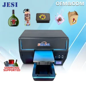 High-Precision Desktop UV Flatbed Printer 3040 Single Printhead 2880 DPI Small Digital Printing Machine for Gift Crafts and PVC