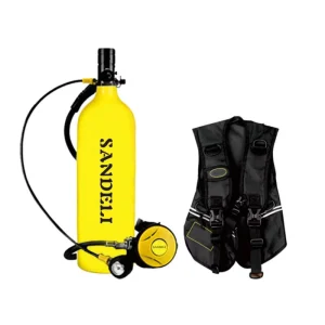 High-Pressure 2L Aluminium Oxygen Cylinder Scuba Diving Air Tank Diving Bottle