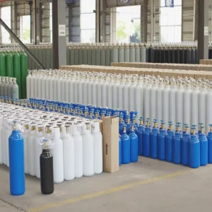 High Pressure Oxygen Gas Cylinder 40L 6m3 Steel Seamless Gas Cylinder for Industrial Gas