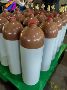 High Quality 13.4L Industrial Gas Aluminum Cylinders Helium Argon Nitrogen Gas Tanks DOT CE Certificate Best Offer
