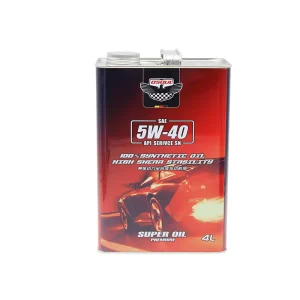 High Quality 4L Tinplate Engine Oil Tin Can with Offset Printing Rectangle Design for Lubricant Oil Packaging