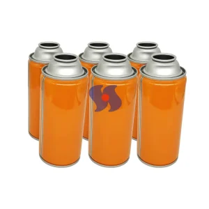 High Quality 60X130mm Necked In CMYK Customized logo Tinplate Empty Aerosol Tin Can