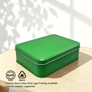 High Quality Corrosion Resistant Tinplate Tin Storage Box Metal Storage Box OEM ODM Custom Packaging Storage Box Factory Supply