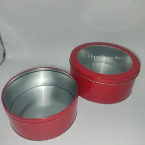 High Quality Custom Eco-Friendly Recyclable Tinplate Round Tin Box for Packaging