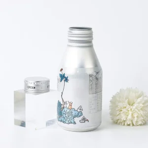 High Quality Custom Rich Colorful Pattern Decorative Empty Pump Holder Metal Aluminum Beverage Screw Bottle