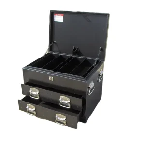 High Quality Customization Steel Metal Tool Boxes Heavy Duty Steel Ute Truck Tool Box with 2 Drawers