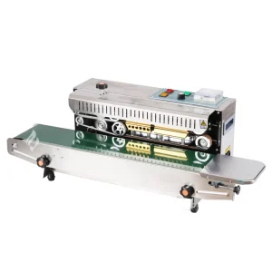 High Quality FR 900 Muti functional Continuous Bags Band Seal for Snack Pouch Food Bags Small Plastic Bags Sealing Machine