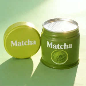 High Quality Matcha Powder Ceremonial Grade Matcha Tin Can 30g Private Label Matcha Powder Tin Box Container Package