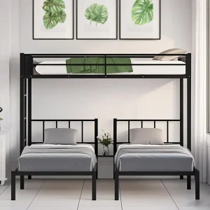 High Quality Metal Hotel Single Bed Iron Bed Frame Children’s Bed Can Sleep Three People