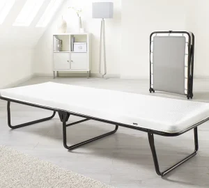 High Quality Modern Metal Bed Frame Folding Bed for Hotel Apartment Bedroom with Powder Coating