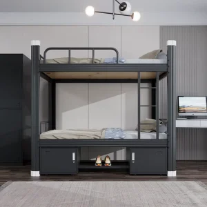 High Quality Modern Steel Frame Full Size Bunk Bed Multi scene Double Layer Bed for Adults School Home Hotel
