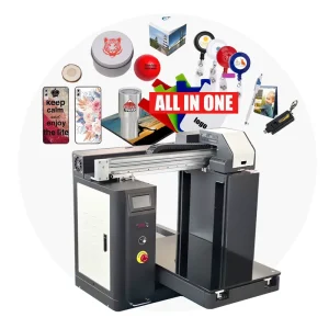 High Resolution Fast Speed A2 Size UV Printer With 40CM Print Height for Glass Wood Metal Acrylic Pen Printing