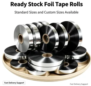 High Shielding Performance Silver Aluminum Polyester Mylar Film EMI Anti Interference Tape 300m Plain Signal Cable Insulation