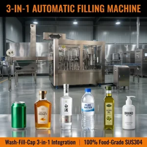 High Speed 3 in 1 Drinking Mineral Pure Water Washing Filling Capping Bottle Water Machine Production Line Automatic