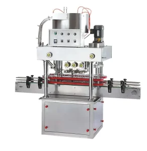 High-Speed Automatic Screw Capping Machine for Plastic and Glass Bottles in Food and Beverage Applications