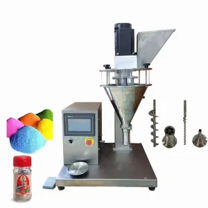 High Speed Desktop Dry Salt Coffee Dosing Chemical Powder Weighing Filling Packing Machine with 15L Hopper