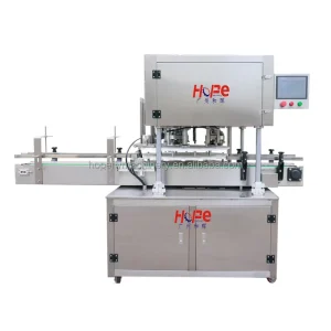 High Speed Electric Automatic Double Heads Can Sealing Machine for Aluminum Tin PET Cans Beverage Commodity Packaging Foil Film