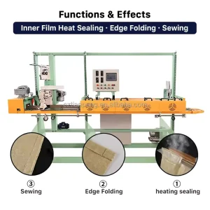 High-Speed Heavy-Duty Industrial PP Woven Grain and Feed Bag Hot-Binding Automatic Sealing Machine