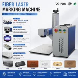 High Speed Laser Printer 30W Flying Fiber Laser Marking Machine for PVC Plastic Pipe and PE Cable