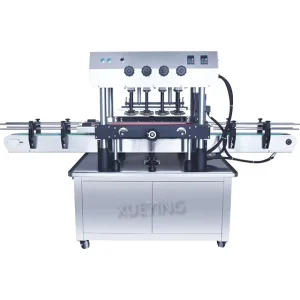 High-Speed Production Line Eight-Wheel Lid Rubbing Machine for Bottle and Spray Bottle Capping