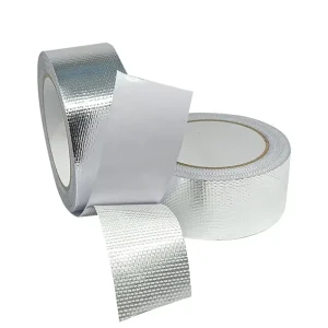 High Temperature Resistant Fireproof Single Sided Conductive Adhesive Silver Metal Duct HAVC Aluminum Foil Tape Die Cut