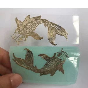 High quality Custom Nickel Label Metal Transfer Stickers Full color Printing Mass Production Supplier