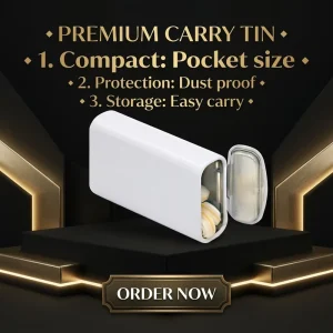 Hinged-Lid Flip-Up Chewing Gum Tinplate Case Portable Mini Square Tin Can