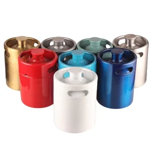 Homebrew Food Grade Beer Keg Custom 2l 3.6l 5l Mini Stainless Growler Empty Beer Keg for Sale