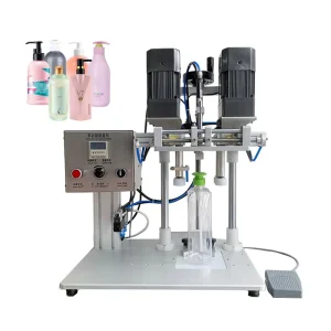 HoneMix Hot Selling Semi Auto Shampoo Hand Sanitizer Plastic Bottle Capping Machine Cosmetics Capping Machine