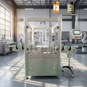 Honey, Chili Paste and Mayonnaise Automatic Bottle Capping Machine with Feeder