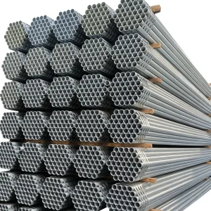 Hot Dip Galvanized GI Round Steel Pipe 25mm x 0.6mm Carbon Steel Tube for Greenhouse Construction, Water Supply, and Fence Posts