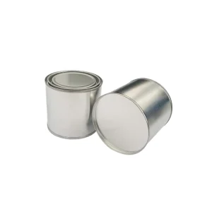 Hot Selling 0.25L Round Tinplate Metal Paint Tin Can with Lid for Chemical Paint Packaging