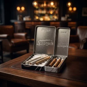 Hot Selling Customized Tin Box Tobacco Cigar Box Metal Cigarette case